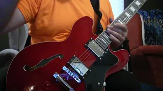 Best Choice Semi Hollow Body 355 Style Electric Guitar demo. (Brand name is "BEST CHOICE.")