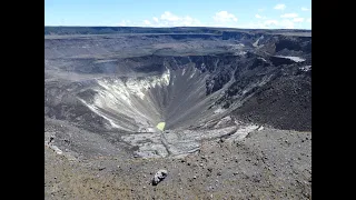 Water appears in Halemaʻumaʻu - Kīlauea Volcano