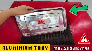 Aluminum Tray vs Fast Shredder Machine | Oddly Satisfying Videos