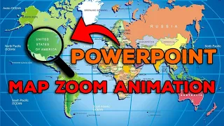 Zoom Map Animation in PowerPoint (Step-by-step)- Making a Map Animation - Hands Made