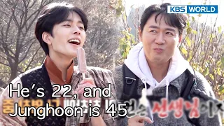A 23-year difference! He's like his dad's age [Two Days and One Night 4Ep154-1]|KBS WORLD TV 2212184
