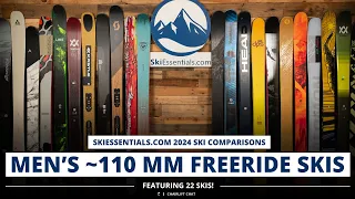 2024 Men's 110 mm Freeride Ski Comparison with SkiEssentials.com