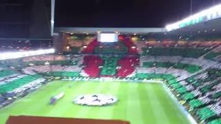 Celtic v Barcelona (2-1) (07/11/12) Pre Match Champions League Anthem And Display