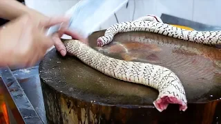 Chinese Street Food - GIANT SNAKE SOUP Guangdong China