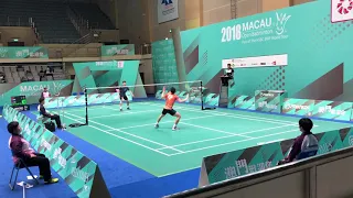 2018 Macau Open MS NG Ka Long Angus vs LEE Cheuk Yiu excellent angle 60FPS 1080P