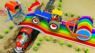 Top diy tractor making mini Concrete bridge #16 | diy tractor | water pump | @KeepVilla|DongAnh mini