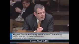 House Higher Education Finance and Policy Committee  3/11/13