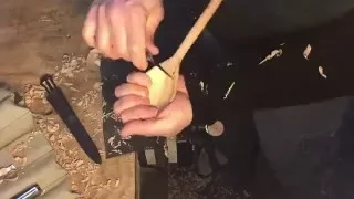 cherry wood cooking spoon