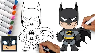 How To Draw Batman | Draw & Color Tutorial