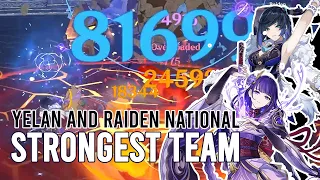 Yelan and the Strongest Team in Genshin Impact Raiden national