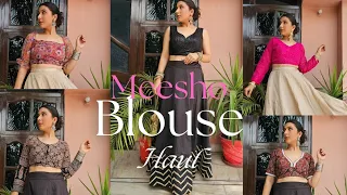 *Huge* Meesho Blouse Haul under 500 🎊| Designer Blouse Haul | Cotton blouse haul | Try-on  haul |