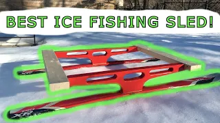 The Ultimate Ice Fishing Sled Design?! - Smitty Sled Build/Design