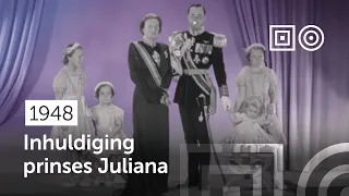 Abdication Queen Wilhelmina and the inauguration of Princess Juliana (1948)