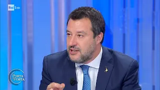 Matteo Salvini contrario al lockdown per i non vaccinati - Porta a Porta 18/11/2021