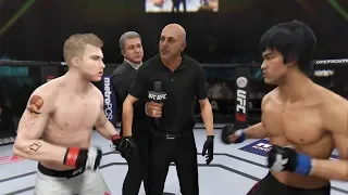 Slim Shady vs. Bruce Lee (EA sports UFC 3) - CPU vs. CPU - Crazy UFC 👊🤪