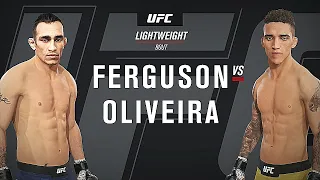 UFC 256 | Tony Ferguson vs Charles Oliveira | Full Fight Highlights | UFC 2020 | UFC 4 Gameplay