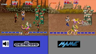 Golden axe arcade vs genesis