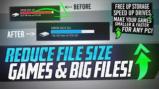 🔧 How to FREE Up More than 50GB+ Of Disk Space by COMPRESSING Files in Windows 10, 8 or 7! 💾✔️