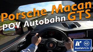 POV Autobahn Porsche Macan GTS PDK 2020 Let's drive Just driving