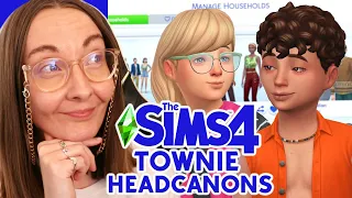 These Sims 4 Townie Headcanons live in my mind rent free! I gave them some personality