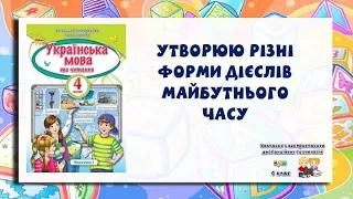 4 клас "Утворюю різні форми дієслів майбутнього часу"