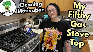 Filthy Gas Stove Top | Cleaning Vlog