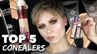 Top 5 BEST Drugstore & High End CONCEALERS for DARK CIRCLES | Alexandra Anele