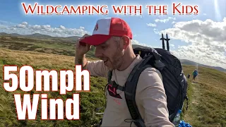 Wildcamp with the girls | Nightcat Lanshan 1 test | 50 mph winds! A windy night in The Cheviot Hills