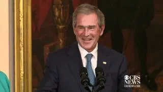 Michelle promises to save Bush's portrait, like Dolley Madison