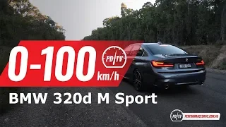 2019 BMW 320d (G20) 0-100km/h & engine sound