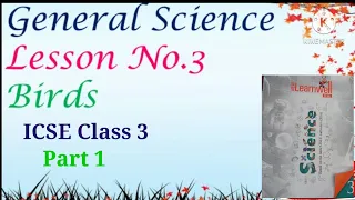 ICSE Class 3 General Science Lesson No. 3 Birds