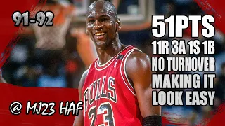 Michael Jordan Highlights vs Bullets (1992.03.19) - 51pts, Scoring Never Look THIS EASY!