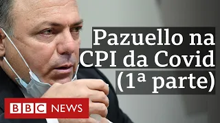 Pazuello depõe à CPI da Covid pelo 2º dia | 1ª parte