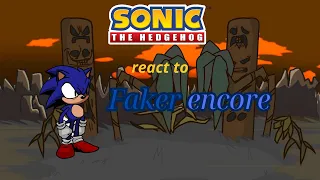 Sonic characters react to Faker encore