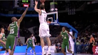 Impresionante triple de Sergio Rodríguez sobre la bocina