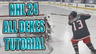 NHL 24 How To Do ALL DEKES BEGINNER ADVANCED TUTORIAL!