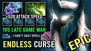 WTF +520 Attack Speed Moon Shard Abaddon Carry Endless Curse of Avernus 1v5 Late Game Dota 2