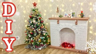 DIY Фальш камин 🔥 своими руками 🙌🏻 Декор на Новый год 2021🎄