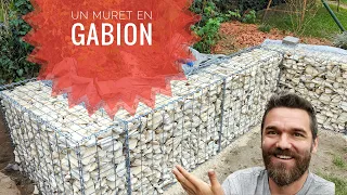 je fais un muret en gabion - expliqué en détail