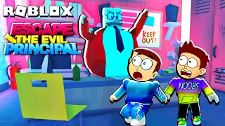 Roblox Escape The Evil Principal - Scary Obby | Shiva and Kanzo Gameplay