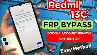 Redmi 13C FRP Bypass/Android MIUI14 WithoutPC | Xiaomi Redmi 13C Google Account Remove Frp Unlock✅