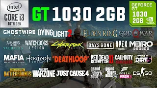 GT 1030 2GB + i3-10105F Test in 30 Games in 2022