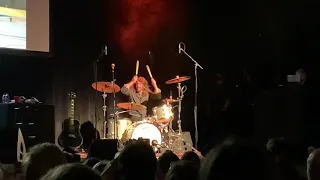 Dave Grohl - Smells Like Teen Spirit Live NYC (That Time Dave Flips His Cymbal & Breaks His Stick!!)