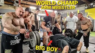 WHO'S STRONGER? "WORLD CHAMPION ARM WRESTLER" or BIG BOY From STRENGTH CARTEL