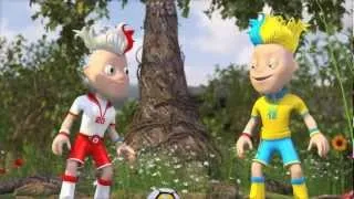 Official UEFA  Euro 2012 Mascots Slavek and Slavko