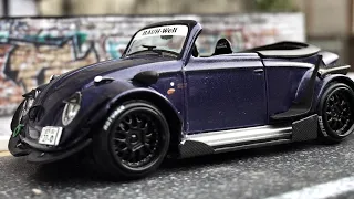 ⏩ RWB Volkswagen Beetle Cabriolet by Inspire Model ✖️ Rob3rtdesign 【1/64】 #shorts