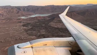 Embraer E-190 Take-off from Errachidia Airport (Morroco Desert) - Royal Air Maroc AT447