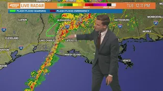 12 PM Update: Severe weather moving into Louisiana