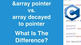 array vs &array Pointers Difference Explained | C Programming Tutorial