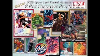 2023 Upper Deck MARVEL PLATINUM 1 Case (8 Box) CHARACTER Break#2 eBay 03/28/24